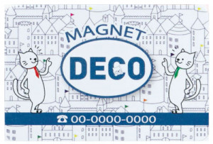 DECO かさばらず配りやすいマグネットシート、マグネステッカー