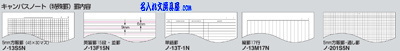 キャンパスノート特殊罫シリーズ名入れバリエーション
