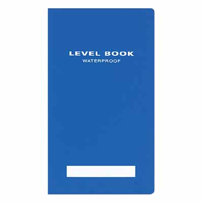 測量野帳レベルブック LEVELBOOK ブライトカラー 耐水 PP表紙 名入れ
