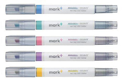 2ウェイカラーマーカー マークタス mark+ グレータイプ名入れカラーバリエーション