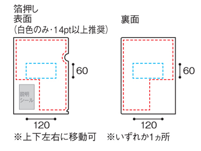 クリヤーホルダー セキュリティビュー名入れ印刷可能範囲