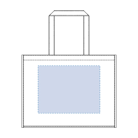 不織布イベントバッグ TR-0526 名入れ印刷可能範囲