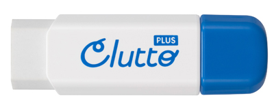 プラス ケース消しゴム Clutto くるっと ブルー 名入れ