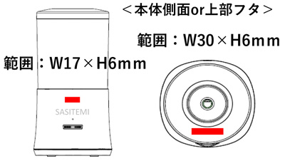 プラス サシテミ 名入れ印刷可能範囲