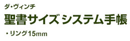 ダヴィンチ 聖書サイズシステム手帳 DB3006 名入れ