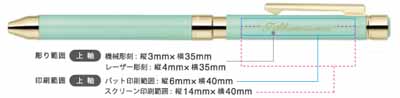 シャーボX SL6 名入れ印刷可能範囲