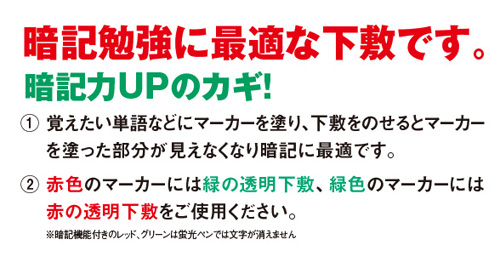 共栄プラスチック  色透明下敷き 名入り