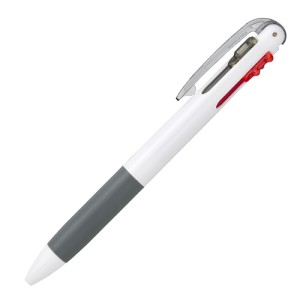 トンボ鉛筆 リポーターホワイト 4色ボールペン リポーター4 名入れ
