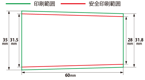 パイロット アクロボール ハイグレード全周印刷 印刷可能範囲