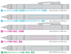 モノグラフシャープペン 名入れ無料キャンペーン 名入れ範囲