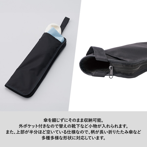 吸水傘収納ケース付きUV折りたたみ傘 TU-0013 名入れ商品特徴3