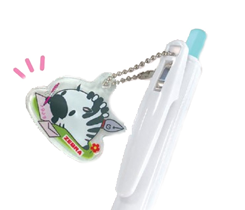 ゼブラ オリジナルアクリルチャーム 名前入れ