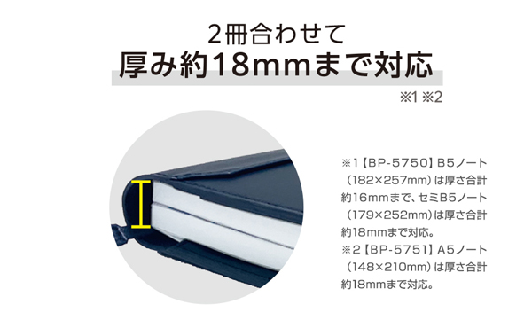 セキセイ べルポス卜 ノートカバー 名入れ商品特徴3