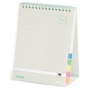 ソニック ズボラ勉強 要点チェックリスト 100日分 ２連メモ スタンドタイプ SP-2441 名入れ