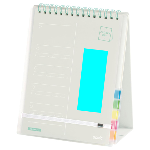 ズボラ勉強 要点チェックリスト 100日分 ２連メモ スタンドタイプ SP-2441 名入れ範囲