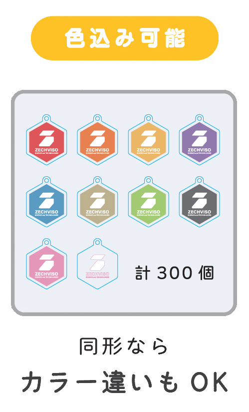 リヒトラブ オリジナルアクリルキーホルダー 名入れ特徴5